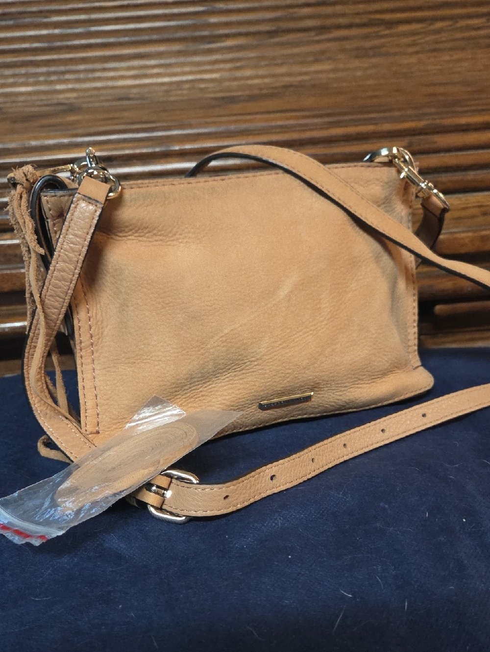 Leather Crossbody Bag in Tan - Women Bags